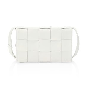 Women's The Cassette Leather Crossbody Bag - White Silver