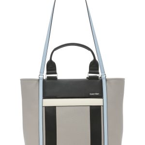 Calvin Klein Sol Dual Strap Colorblock Tote Bag - Black Stone Multi