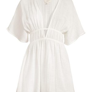 Women's Ocean Eyes Cotton Cover-Up - Cream - Size Large