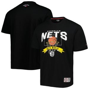 Men's Tommy Jeans Black Brooklyn Nets Tim Backboard T-shirt - Black
