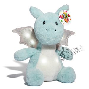 Geoffrey's Toy Box Led Light-up Dragon Plush Stuffed Animal, Created for Macy's - Light, Pastel Green