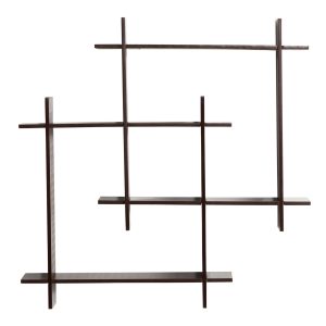 Floating Wall Shelves, 32" - Brown