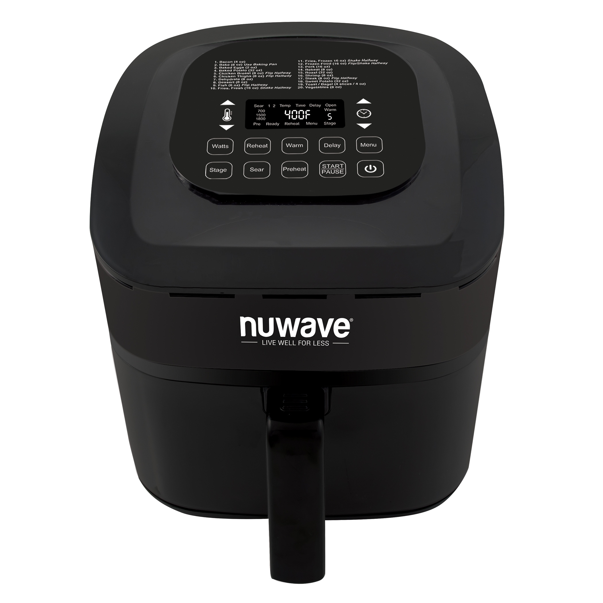 NuWave Brio 8 qt. Digital Air Fryer with Air Circulation Riser The