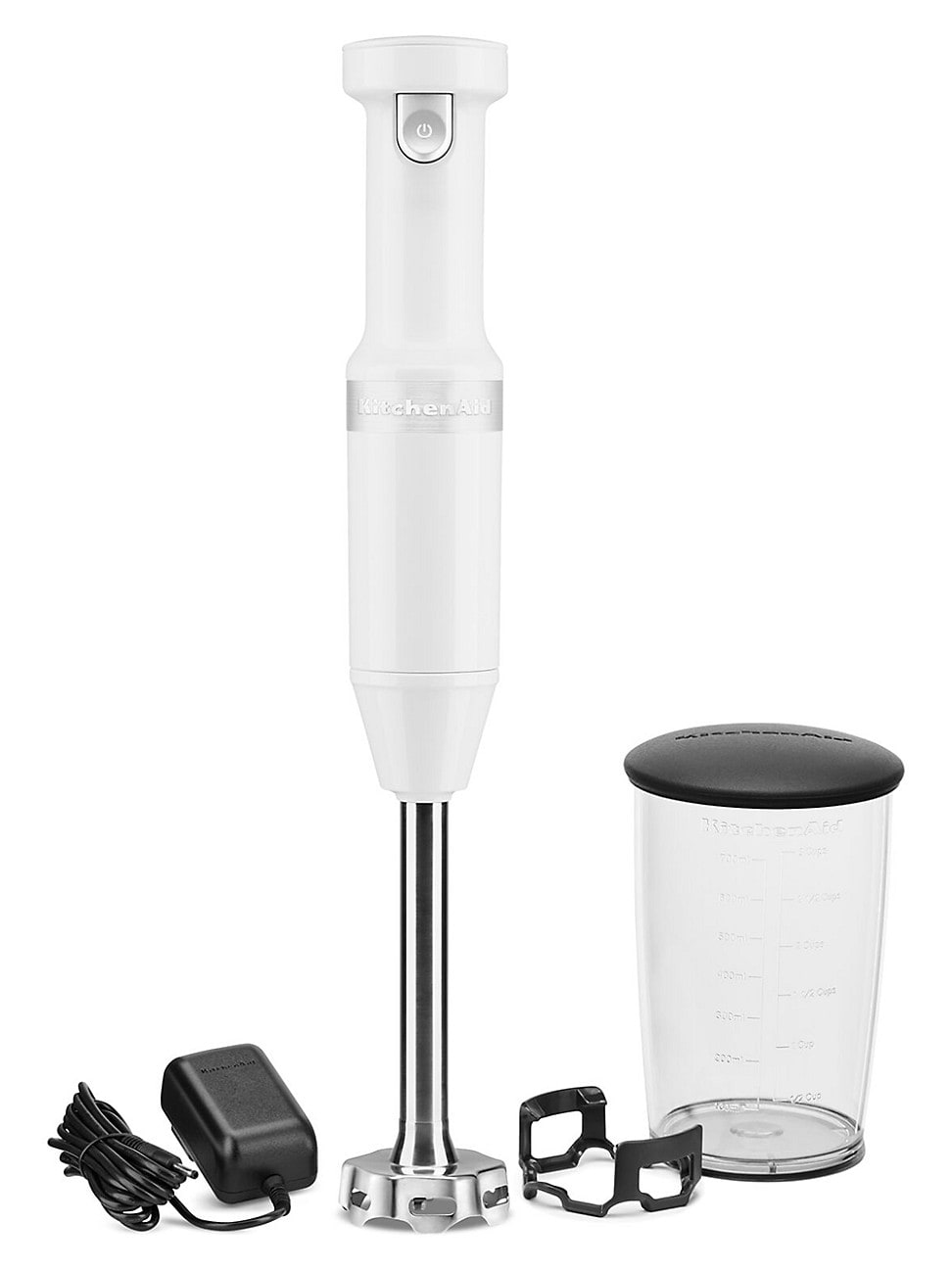 Cordless VariableSpeed Immersion Blender With Whisk & Blending Jar