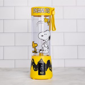 Uncanny Brands Peanuts Snoopy & Woodstock Usb - Rechargeable Portable Blender - Open Miscellaneous