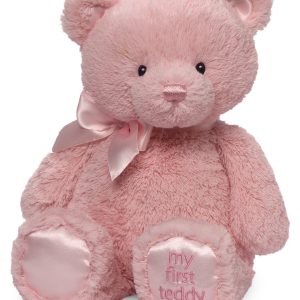 Gund My First Teddy 15" Pink Plush Bear - Pink