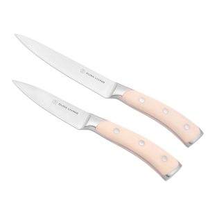 Dura Living Elite 2-Piece Kitchen Knife Set - Forged German Stainless Steel Cooking Knives, Black