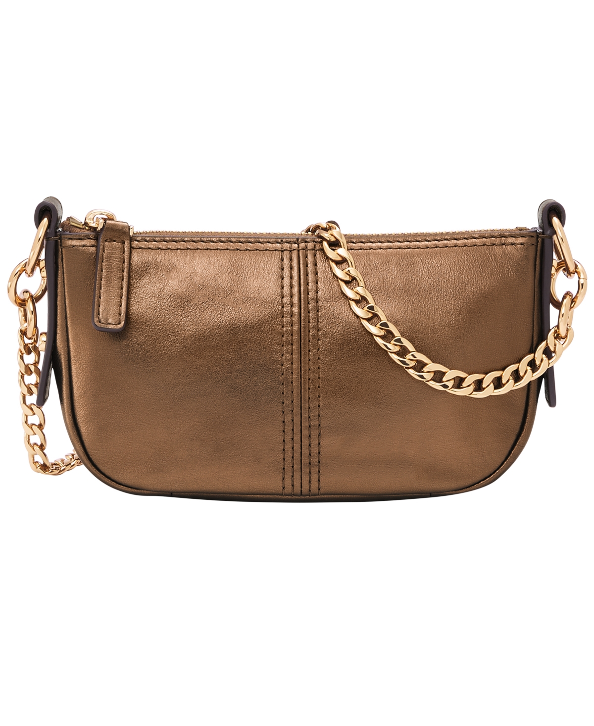 Fossil Jolie Mini Baguette Crossbody Bag Bronze The WiC Project