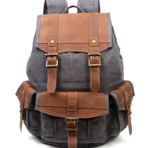 Tsd Brand Turtle Ridge Canvas Backpack - Gray