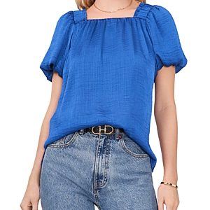 Vince Camuto Square Neck Puff Sleeve Top
