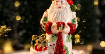 Joy to the World Collection Santa Ornament