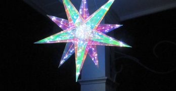 Seasonal LLC - Iridescent Prismatic Christmas Explosion Star